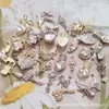 Colgante de lazo de amor de网红 aleación joyería para uñas cadena de borlas murciélago de Halloween decoración de uñas venta al por mayor