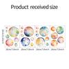Fanqi fun-f123 acuarela puntos simples coloridos dormitorio infantil sala de estar fondo embellecedor pegatinas de pared decorativas