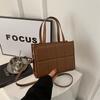 Moda Elegante Nueva de Principios de Primavera 2026 Bolso de Hombro Único para Mujer, Bolso Cruzado Casual, Estilo Coreano Simple Cuadrado Pequeño a Cuadros Moderno