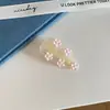 Design de Presilha de Cabelo de Acetato com Flor Tridimensional Doce e Delicada Estilo Coreano com Presilha Lateral Texturizada e Presilha para Franja para Mulheres