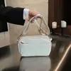 Bolso Cuadrado Pequeño de Color Sólido Estilo Coreano Bolso de Hombro con Personalidad Moda Nueva Otoño e Invierno 2025 Bolso Cruzado Trendy Estilo Ins