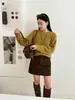 Suéter de lã e cashmere liso para mulheres, novo estilo outono/inverno, tricô pulôver de gola redonda, suéter macio e confortável, perfeito como camada base