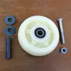 Rueda loca de 5 pulgadas de una sola rueda industrial blanca de una sola rueda Rueda loca de servicio pesado Five Star de una sola rueda