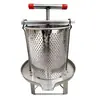 Exprimidor de Acero Inoxidable Exprimidor de Jugo de Frutas Pulpa de Verduras Prensa Manual de Miel