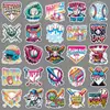 50 piezas de pegatinas de béisbol, divertidas pegatinas decorativas impermeables de deportes de béisbol para casco DIY de colores