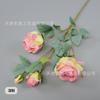 Rosa copo de nieve artificial de 4 cabezas rama única boda hogar decoración arreglo floral rosa rama única decoración sala de estar flor artificial