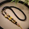 Corrente de Pingente Thangka, Ágata, Colar de Contas Dzi, Fecho Versátil de Alta Qualidade, Cordão para Pendurar, Corrente de Amuleto de Buda, Atacado para Transmissões ao Vivo