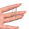 Elegante Collar de Gota de Agua Cepillada para Mujer, Lujo Ligero, Sensación de Gama Alta, Cadena Fresca y Discreta para la Clavícula, Cadena Versátil de Moda de Nicho Venta al por Mayor