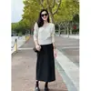 Ropa interior de punto para mujer de otoño Nanyou Shenzhen, con encaje blanco, cuello en V, manga larga, camiseta interior de punto