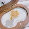 Popular Anillo de Flor de la Suerte de Diseño de Nicho de Alta Gama Incrustado con Diamantes para Mujer, Anillo de Moda Exquisito y Elegante