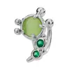 Clip para Oreja de Insecto Pequeño de Zircón Aretes de Personalidad Creativa para Mujer Aliexpress Transfronterizo Oruga Chapada en Oro Puño para Oreja