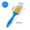 Pincel de Nylon com Ponta Afiada, Cerdas e Cauda Pontiaguda, Fabricante Atacadista de Pincéis, Várias Especificações, Cabo de Plástico Azul, para Reforma de Engenharia