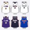 Conjunto de uniforme de basquete americano dupla face masculino personalizado estampado treino competição time impressão não sensível nova camisa dupla face