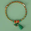 Set de Pulseras Zongzi del Festival del Bote del Dragón, Estilo Étnico Hecho a Mano DIY Festival Unisex Cuerda Colorida Mayoreo