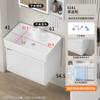 Baño Tamaño Pequeño Gabinete de Baño Balcón Cerámica Lavabo Todo en Uno Espacio Aluminio Espacial Mesa de Lavado Espacio Pequeño Mini Mesa de Lavado