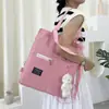 Bolso de Lona Ins para Estudiante Estilo Coreano Bolso Cruzado de Moda Bolso de Hombro de Gran Capacidad Bolso para Tutoría Mochila