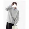 Camisa tipo polo de dos piezas estilo japonés para hombre, sudadera con cuello de tendencia otoñal estilo universitario, top retro de calle como capa interior