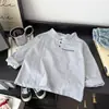 2026 Nova Camiseta POLO de Manga Longa Outono para Crianças Estilo Coreano Elegante Casual Camada Base para Meninos Roupa Infantil