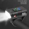 Luz frontal para bicicleta para ciclismo nocturno, doble T6 con pantalla de potencia, luz de ciclismo súper brillante y ajustable, luz para ciclismo nocturno