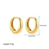 Pendientes de Lujo Ligero Estilo Zhao Lusi Pendientes de Acero Inoxidable Bañados en Oro Francés Versátiles de Gama Alta Forma de Gota Retro Europeo y Americano Diseño Simple