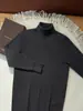 Nuevo suéter de cachemira para hombre de otoño e invierno, jersey de cuello alto, tejido de cachemira grueso, suéter versátil