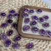 Accesorios de Colgante para Pulsera con Diseño de Caja de Encaje de Amatista Natural
