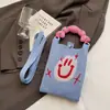 Monedero para Fiesta Estudiantil, Bolso para Teléfono Móvil de Compras, Bolso de Hombro Pequeño Tejido, Bolso de Mano Lindo Versátil, Bolso Cruzado Mini para Mujer