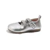 Zapatos de piel para niña, zapatos de princesa estilo coreano para niños, nuevo modelo primavera 2025, zapatos para bebé niña, zapatos de baile de suela blanda para niñas