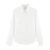 Nueva camisa blanca JK, minifalda femenina, corte ajustado, estilo preppy, top de uniforme con corbata y lazo, camisa versátil