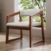 Silla de Comedor para el Hogar Silla de Taburete para Mesa de Comedor de Nuevo Restaurante Chino Respaldo Mesa de Té Silla Principal Escritorio de Estudio Antiguo Medio Sillón