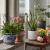 Novos Espetos de Jardim Silhueta de Coelho de Metal Fofo Transfronteiriços - Conjunto de 4 Peças para Decoração de Gramado Externo