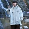 Chaqueta Crock para hombre, primavera y otoño 2023, nueva chaqueta de estilo americano, ropa rústica, marca de moda, deportiva, con capucha, informal.