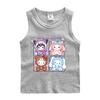 Chaleco para niñas Meildi verano nuevo algodón para niños camiseta delgada sin mangas con cuello redondo para niños