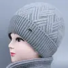 Nuevos Sombreros de Invierno para Mujeres de Mediana Edad y Mayores, Sombrero de Lana Cálido con Felpa para Abuela Señora Mayor, Sombrero de Punto Anti-Frío para Mamá
