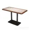 Restaurante de hot pot e churrasco com culinária Xiang personalizado, cabine semicircular de parede, sofá, combinação de mesa e cadeira de azulejo e laje de pedra