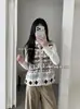 Chaleco Jacquard Punto Granulado Estilo Fair Isle Z36 para Mujer Otoño Invierno Cuello Alto Cremallera Cárdigan Abrigo Cálido Ropa de Casa