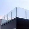 Barandilla de Vidrio con Ranura Interna, Columna de Acero Inoxidable sin Taladro, Pasamanos de Vidrio para Escalera, Componentes de Fijación para Barandilla de Vidrio de Balcón