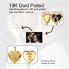 Colgante de Marco de Fotos con Transferencia de Calor en Forma de Corazón de Acero Inoxidable 316L, Venta Caliente Transfronteriza, Joyería con Patrón Creativo Retro Estilo Europeo