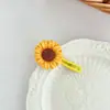 Novo Prendedor de Cabelo Girassol Doce para Meninas, Acessório de Cabelo da Moda para Franja, Grampo de Cabelo Popular para Presente