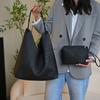 Diseño de Patrón Tejido Bolso de Hombro de Nicho Gran Capacidad Bolso de Mano Simple para Viajes Diarios Bolso Tote Relajado Casual para el Brazo