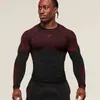 Gymshark Nuevo Top Deportivo Casual Transpirable de Manga Larga para Correr Fitness Tiburón