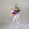 Copas de Champaña de Aspecto Elegante para Bodas y Compromisos Decoradas con Flores Inmortales, Escenas de Brindis de los Recién Casados, Accesorios para Sesiones de Fotos, Artículos Pequeños
