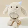 Bonitos y adorables gorros de otoño e invierno para niños, con diseño de poner, material de punto y una serie de dibujos animados, que brindan abrigo y protección para los oídos para bebés y niños pequeños.