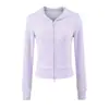 Chaqueta cárdigan corta con capucha para mujer, nuevo modelo de otoño 2026, color liso, bolsillos grandes, cierre de cremallera, corte ajustado, sudadera casual