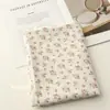 Patrón de Rayas Caladas Algodón Puro Estilo Coreano Fresco Tela Grado A para Cortinas de Madre y Bebé, Camisas y Vestidos