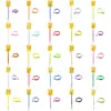 Traje de cuerda para collar de 1.0 cm, collar para perro, gato, tracción, flexible, anti-pérdida, tela con estampado de dibujos animados para mascotas