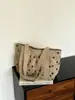 2026 Nova Bolsa Suede Bolinhas Retrô, Bolsa de Ombro Único/Axila, Grande Capacidade, Versátil, Bolsa Tote Retrô de Alto Padrão