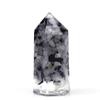 Adornos Artesanales de Resina con Grava de Cristal, Columnas de Cristal para Limpieza Energética, Meditación Yoga, Resina Energética Morada Rosa Blanca, Navidad