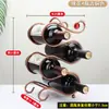Adorno de Rejilla para Vino de Hierro Forjado Bicicleta Triciclo Rejilla para Vino Estilo Europeo Hogar Sala de Estar Sala de Modelos Estante de Exhibición Estante para Botellas de Vino Bronce Antiguo