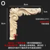 Talla en madera de Dongyang aplique de madera maciza esquina de puerta de gabinete flor celosía estilo europeo pared de fondo pieza de flor de madera adorno diagonal en stock para bodas